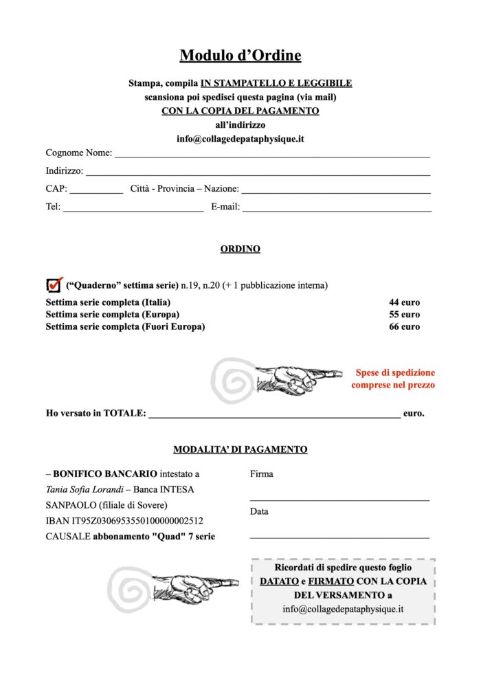 Modulo Abbonamento